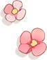 小粉花朵