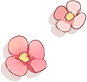 小粉花朵
