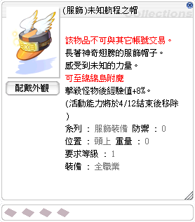 (服飾)未知航程之帽