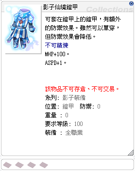 影子仙境鎧甲